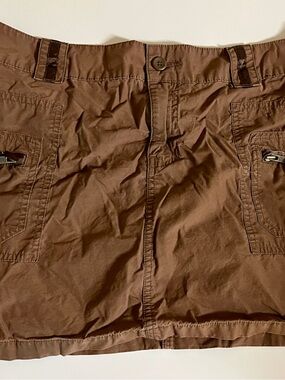 Old Navy Brown Mini Skirt with Pocket Detail